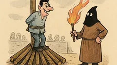 Vtip: Odsúdený na smrť sa vyškiera...