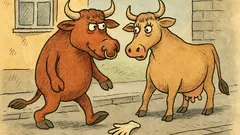 Vtip: Býk a krava idú po ulici...