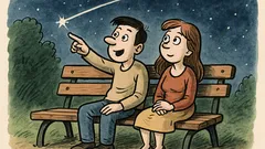 Vtip: Milenci sedia v parku na lavičke...