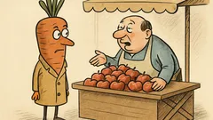 Vtip: Pán Mrkvička príde na trh a...