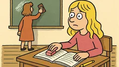 Vtip: Ako spoznáš blondínku v škole?