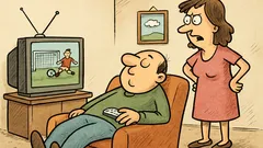 Vtip: Manželka sa pýta muža pri futbale