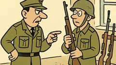 Vtip: Veliteľ sa pýta vojaka – Ktorá zbraň...