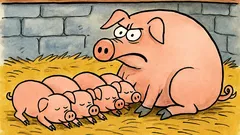 Vtip: Viete, prečo má prasiatko zatvorené oči?