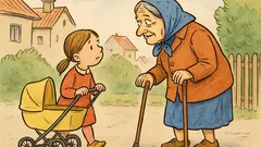 Vtip: Dievčatko tlačí prázdny kočík...