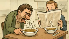 Vtip: Príde bezdomovec do bufetu a...