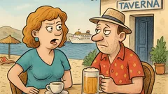 Vtip: Na dovolenke v Grécku hovorí manželka