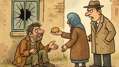 Vtip: Bezdomovcovi dohovára občan – Tá babka...