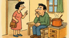 Vtip: Žena hovorí mužovi, idem na päť...