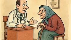 Vtip: Lekár hovorí starenke – Babka, na vašom...