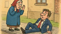 Vtip: Na chodníku leží opitý muž...