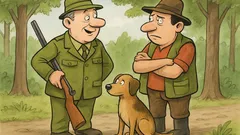 Vtip: Lesný inžinier vodí psa na poľovačky...