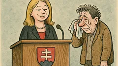 Vtip: Prečo sa premiérka stále usmieva?