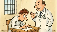 Vtip: Pacient v blázinci píše list...