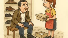 Vtip: Pál Csáky si kupuje topánky v Budapešti