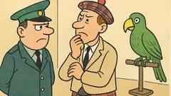Vtip: Colník, Škót a papagáj na kontrole...