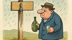 Vtip: Keď je povraz mokrý, prší...