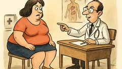 Vtip: Pán doktor, priberám na určitých miestach