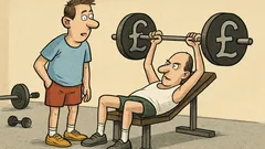 Vtip: Stretnú sa dvaja burzoví makléri vo fitnescentre