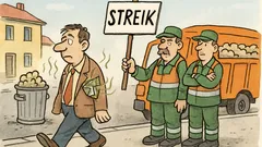 Vtip: Keď štrajkujú smetiari za vyššie platy