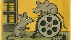 Vtip: Vo filmovom archíve si myš pochutnáva...
