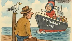 Vtip: Dedko odišiel do Ameriky, ale...