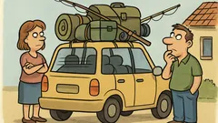 Vtip: Rodina sa chystá na dovolenku...