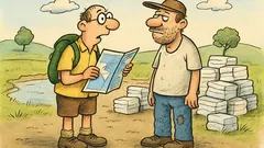 Vtip: Turista s mapou zastaví domorodca...