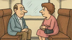 Vtip: Manželia sedia v prázdnom kupé...