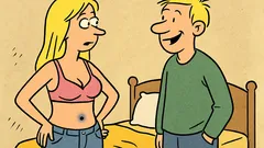 Vtip: Prečo majú blondínky vždy modrinu na pupku?