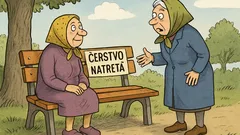 Vtip: Sedí babka na lavičke, keď...