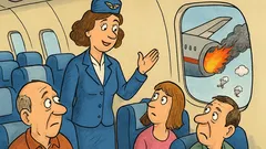 Vtip: Veľké lietadlo letí a letuška hlási...