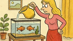 Vtip: Kedy blondína mení vodu akváriu?
