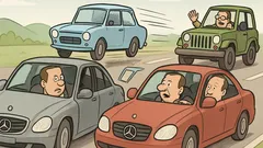 Vtip: Dvaja novozbohatlíci idú na mercedesoch...