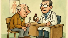 Vtip: Lekár hovorí dedkovi o lyžičkách