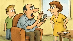 Vtip: Oci, môžeš zavolať na mamin mobil?