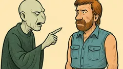 Vtip: Voldemort sa pozrie na Chucka Norrisa...