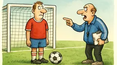 Vtip: Bol to dobre stavaný futbalista!