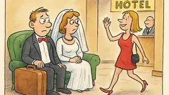 Vtip: Mladomanželia na recepcii hotela čakajú...