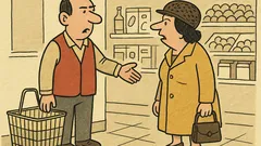 Vtip: V obchode – Pani, košík!