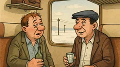 Vtip: V kupé vlaku sedia dvaja páni...