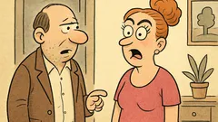 Vtip: Povedal som žene, že má obočie vysoko