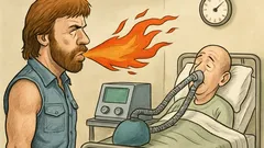 Vtip: Chuck Norris vie vydýchnuť pri nádychu
