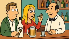 Vtip: Do baru vojde muž s blondínkou...