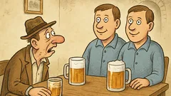 Vtip: Podnapitý muž v krčme na dvojčatá