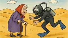 Vtip: Ide babka po púšti a prepadne ju...