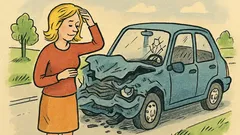 Vtip: Havária, vystúpi blondínka a...