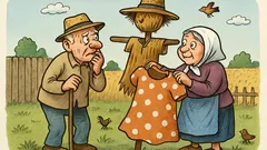 Vtip: Starký chce robiť strašiaka...