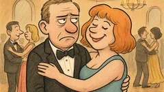 Vtip: Manžel na plese povzdychne si...