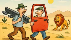 Vtip: Idú dvaja chlapi po púšti...